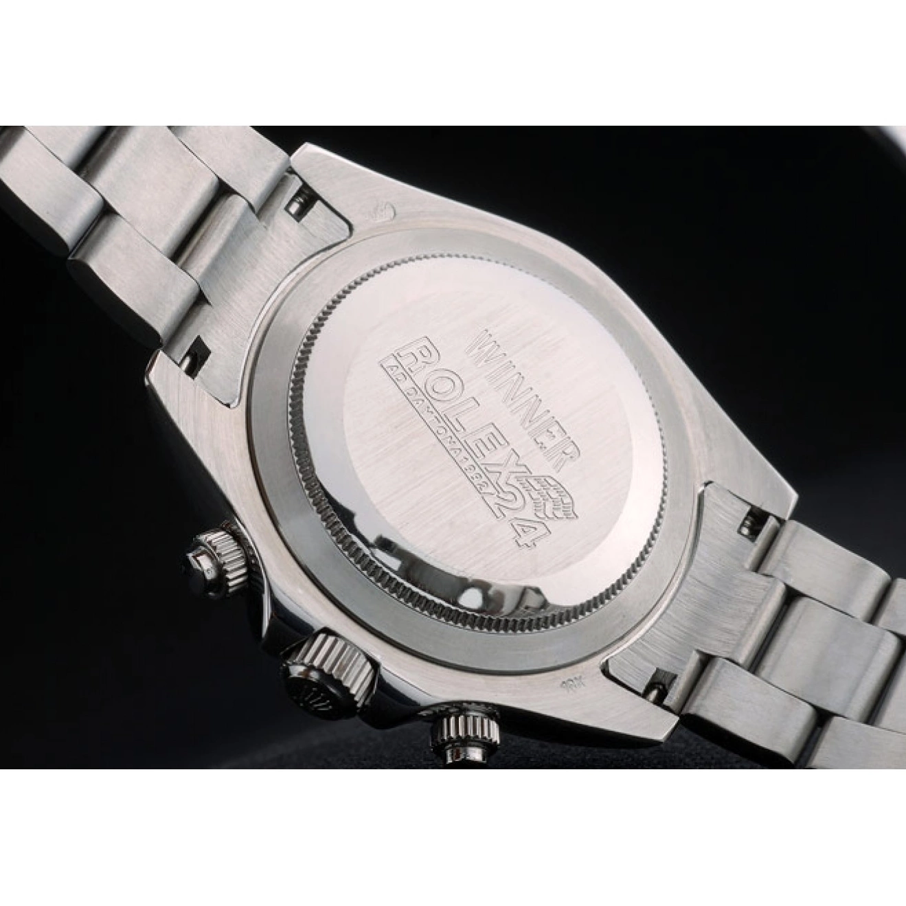 Rolex copies cheap Steep White Ceramic Tachymeter 80249 Black Strap Dial Rolex Daytona Stainless 0710